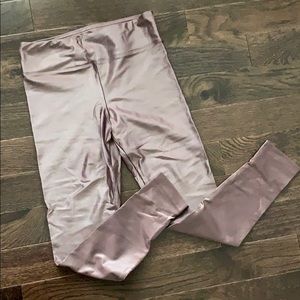 KORAL rose gold metallic leggings